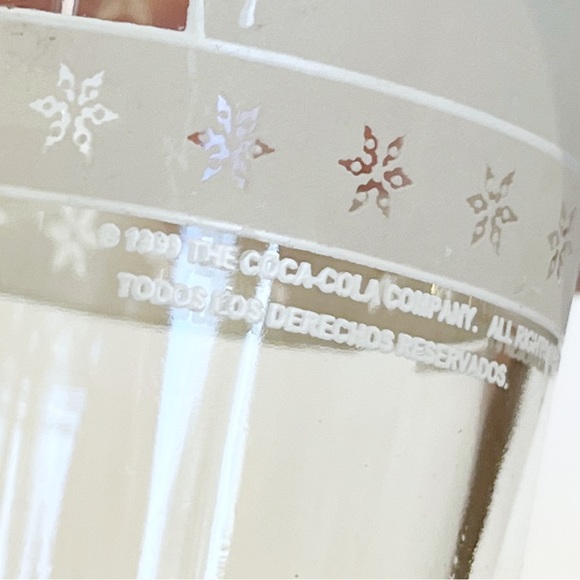 Vintage 1999 Coca Cola Santa Claus Christmas Beer Soda Glasses Pint Holiday Coke - Picture 8 of 13